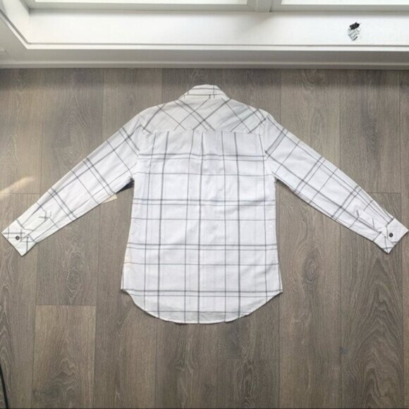 Anthropologie Ash and Ember Button Down Shirt Plaid Western Country Size XS - Picture 15 of 16